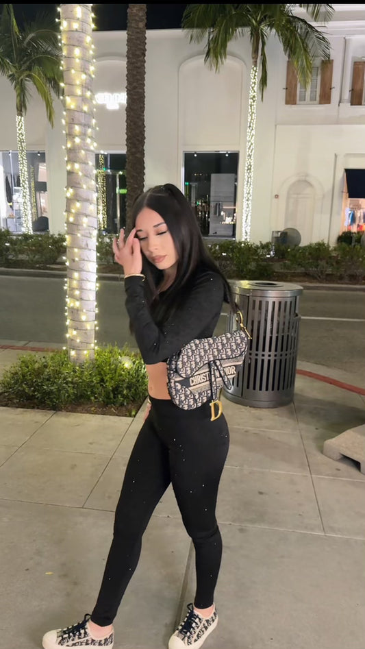 RHINESTONE CROP SET