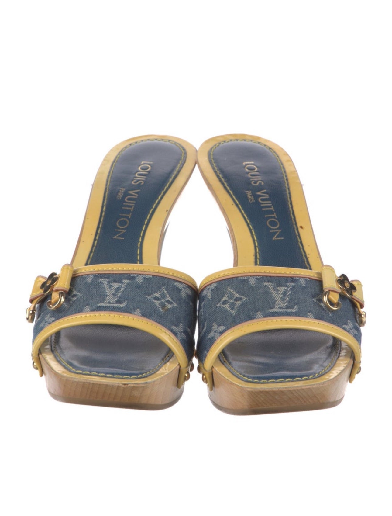 Louis Vuitton Denim Heels size 5.5