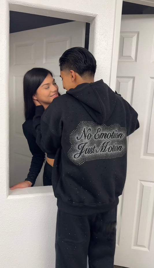 Men’s “No Emotion,Just Motion” Hoodie Set