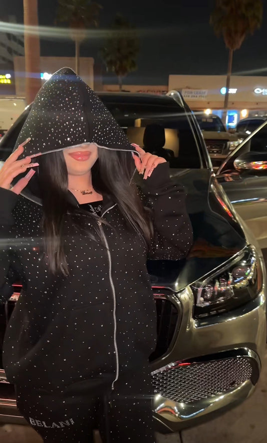 Full zip Rhinestone Jacket