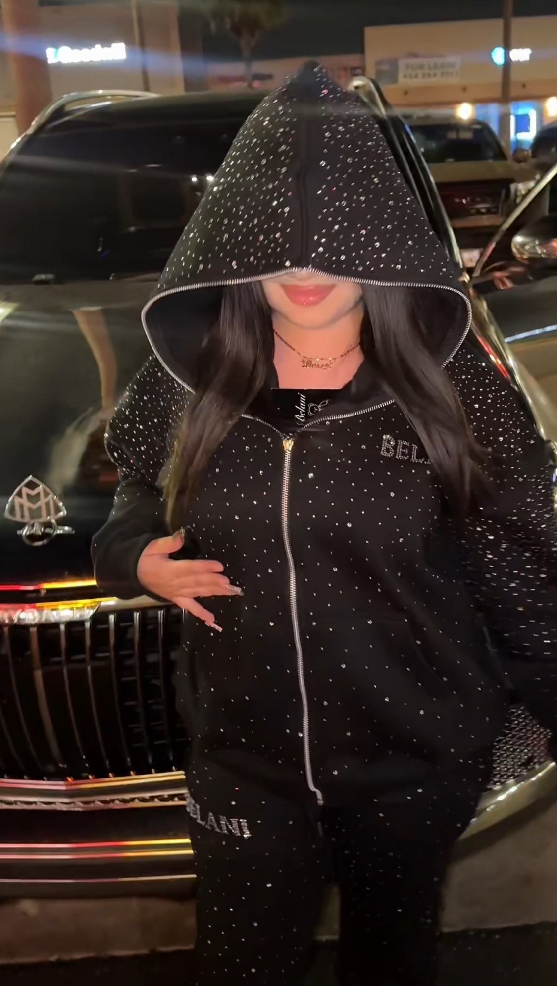 Full zip Rhinestone Jacket